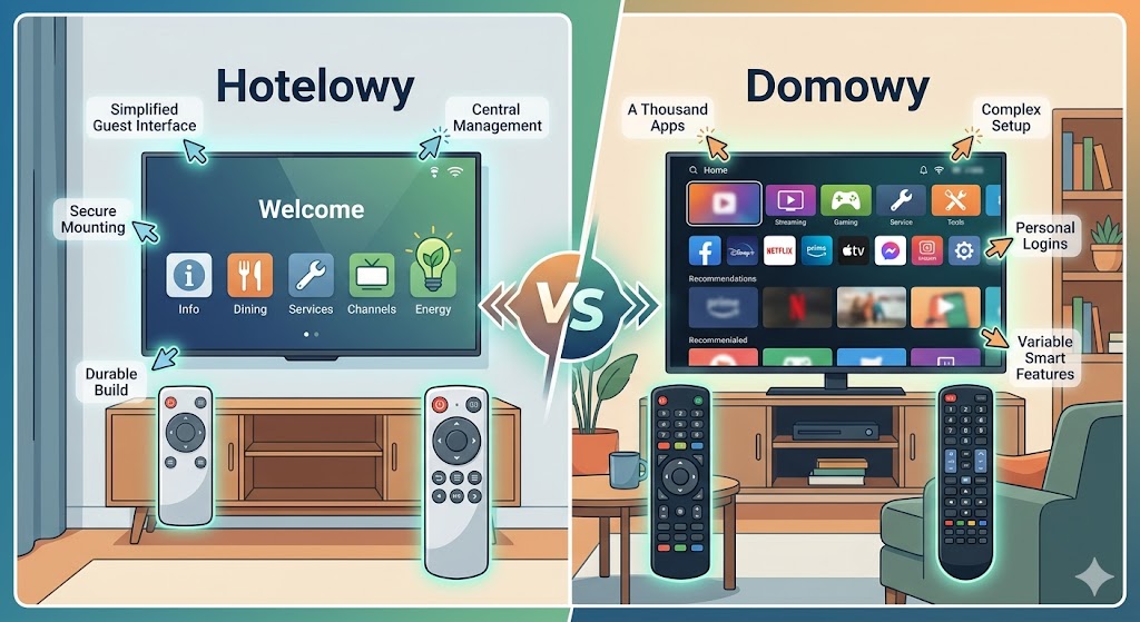 Telewizory hotelowe vs domowe