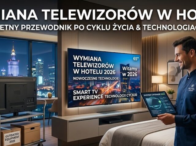 Wymiana telewizorów w hotelu w 2026 roku